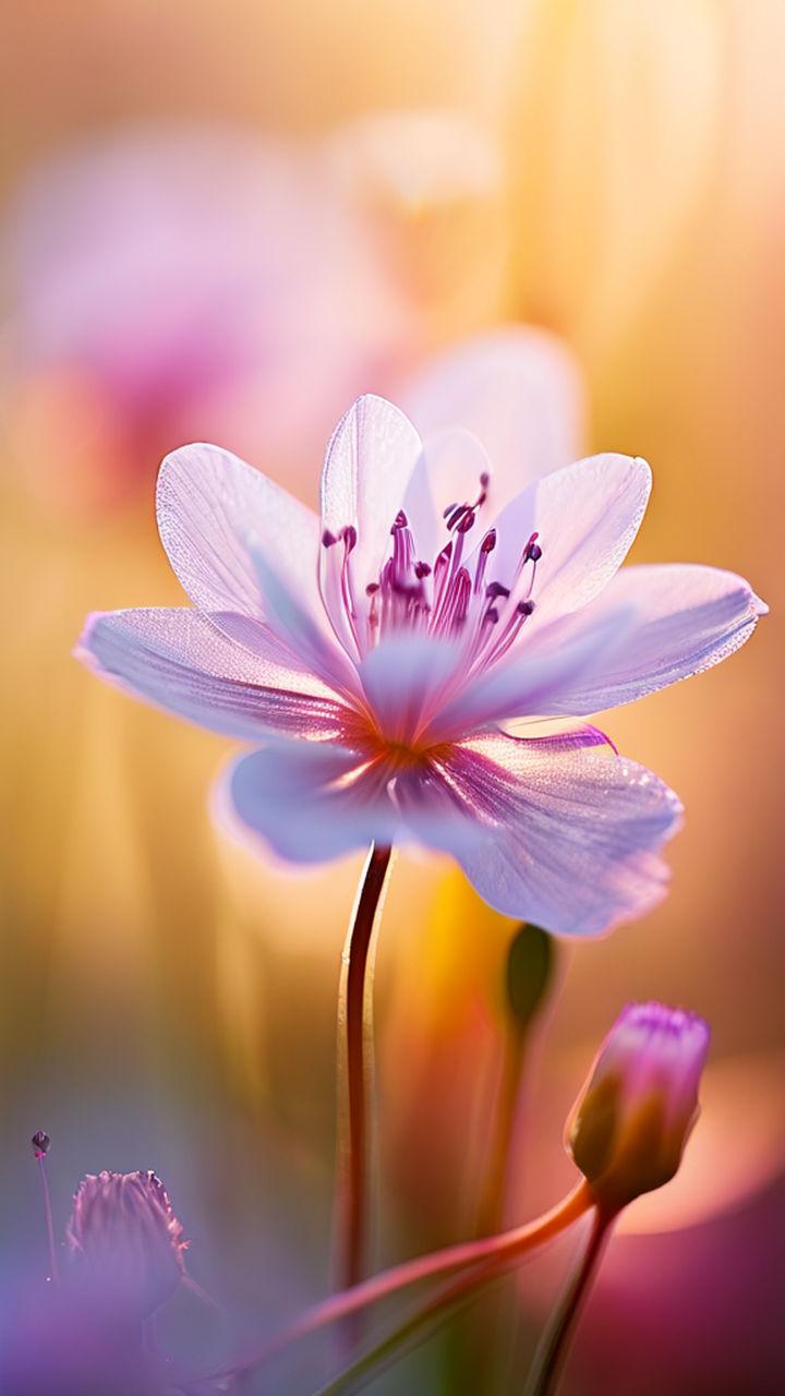 Macroscopic photo of a flower