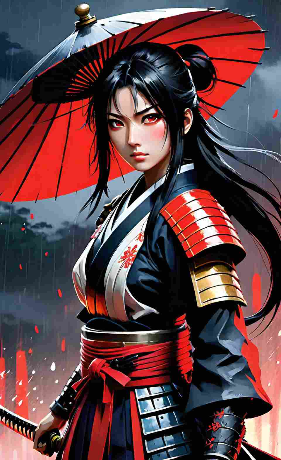 Anime samurai girl