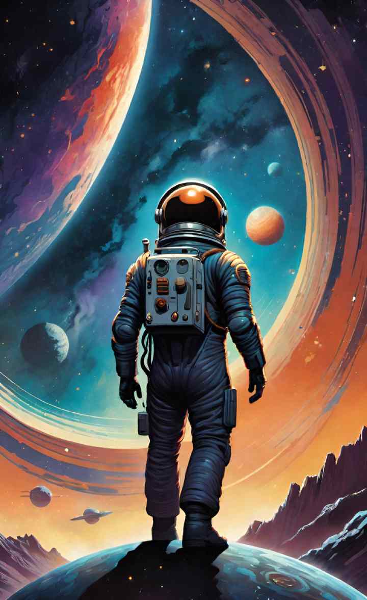 Space exploration HD wallpaper for mobile