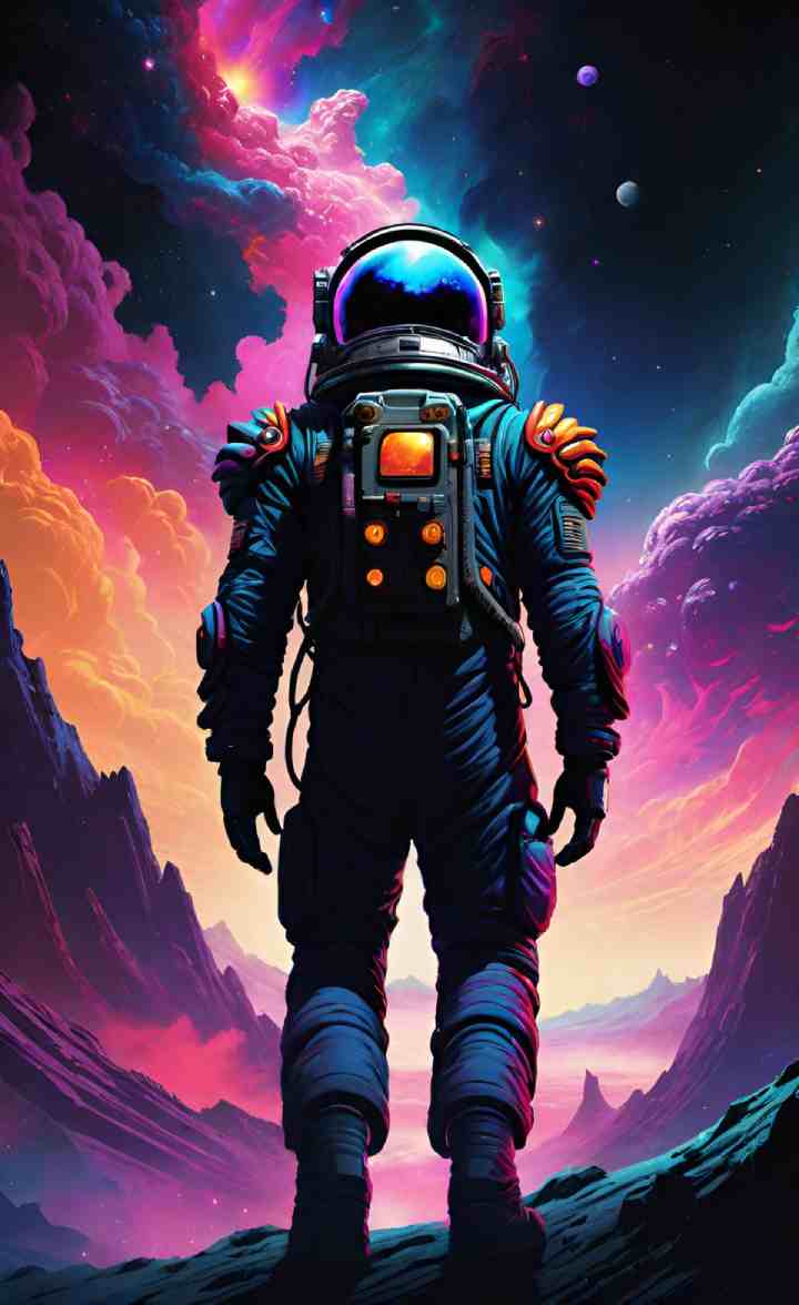 Space travel mobile wallpaper