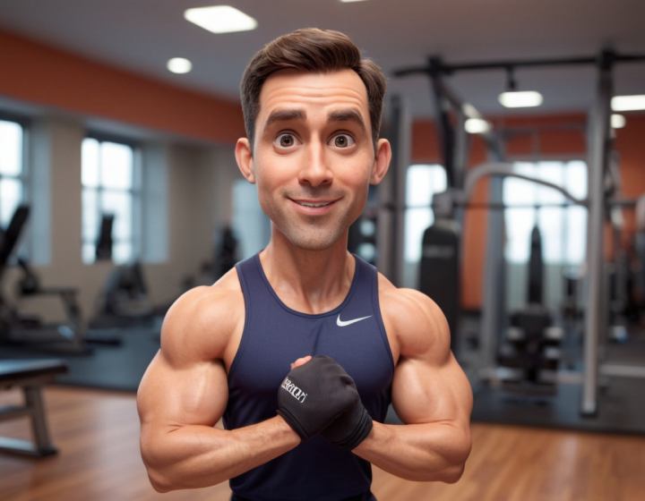 Male fitness expert portrait