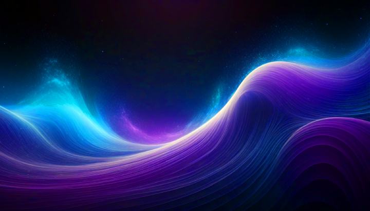 Cosmic Light Waves HD background