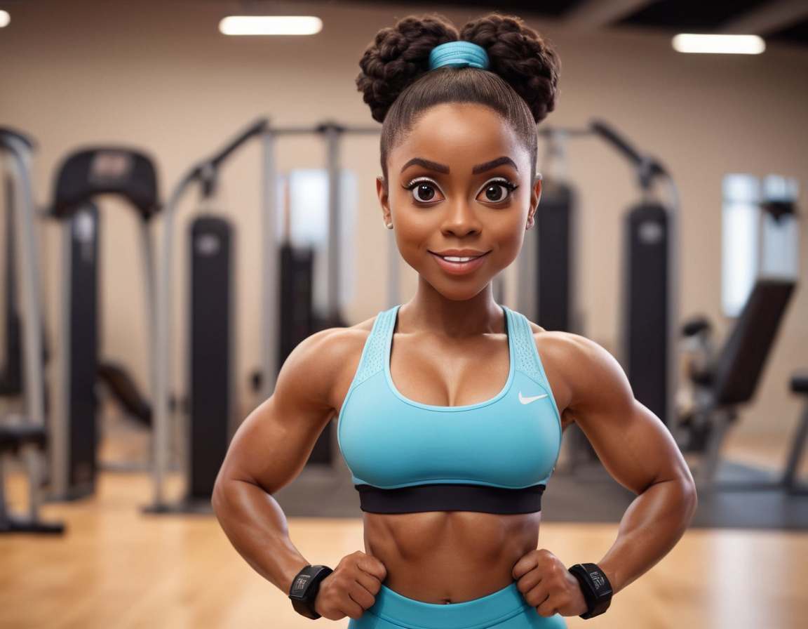 Free random black fitness girl profile images