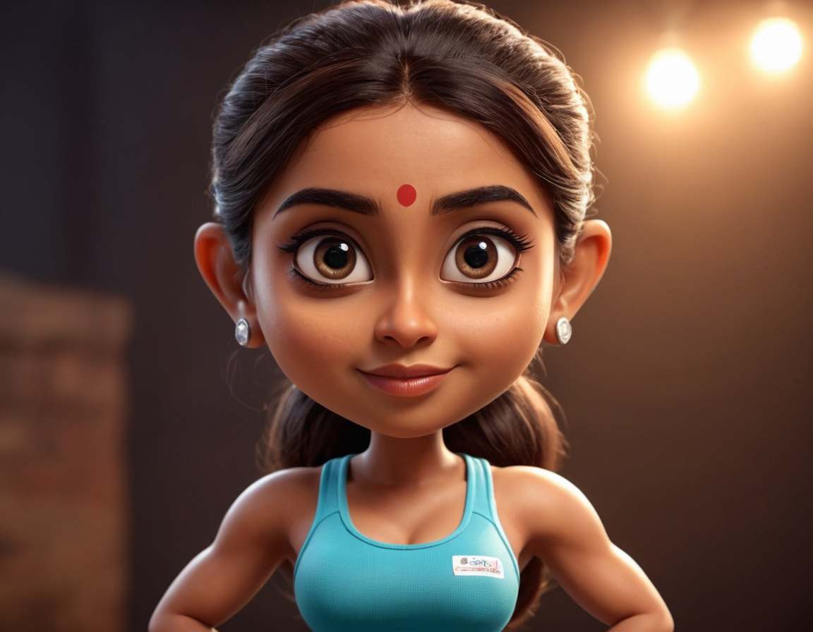 Indian female fitness expert portrait