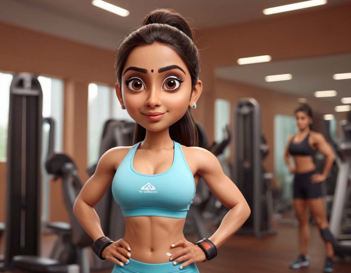 Indian female fitness girl