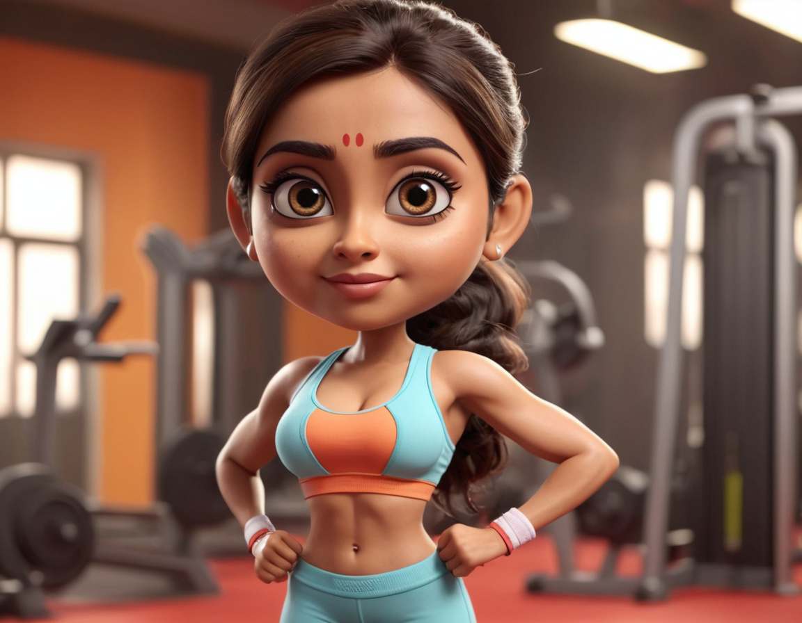 Random Indian female fitness mentor image