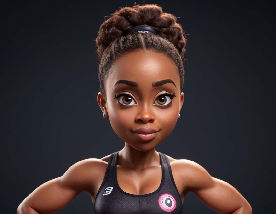 Random profile picture for black fitness girl