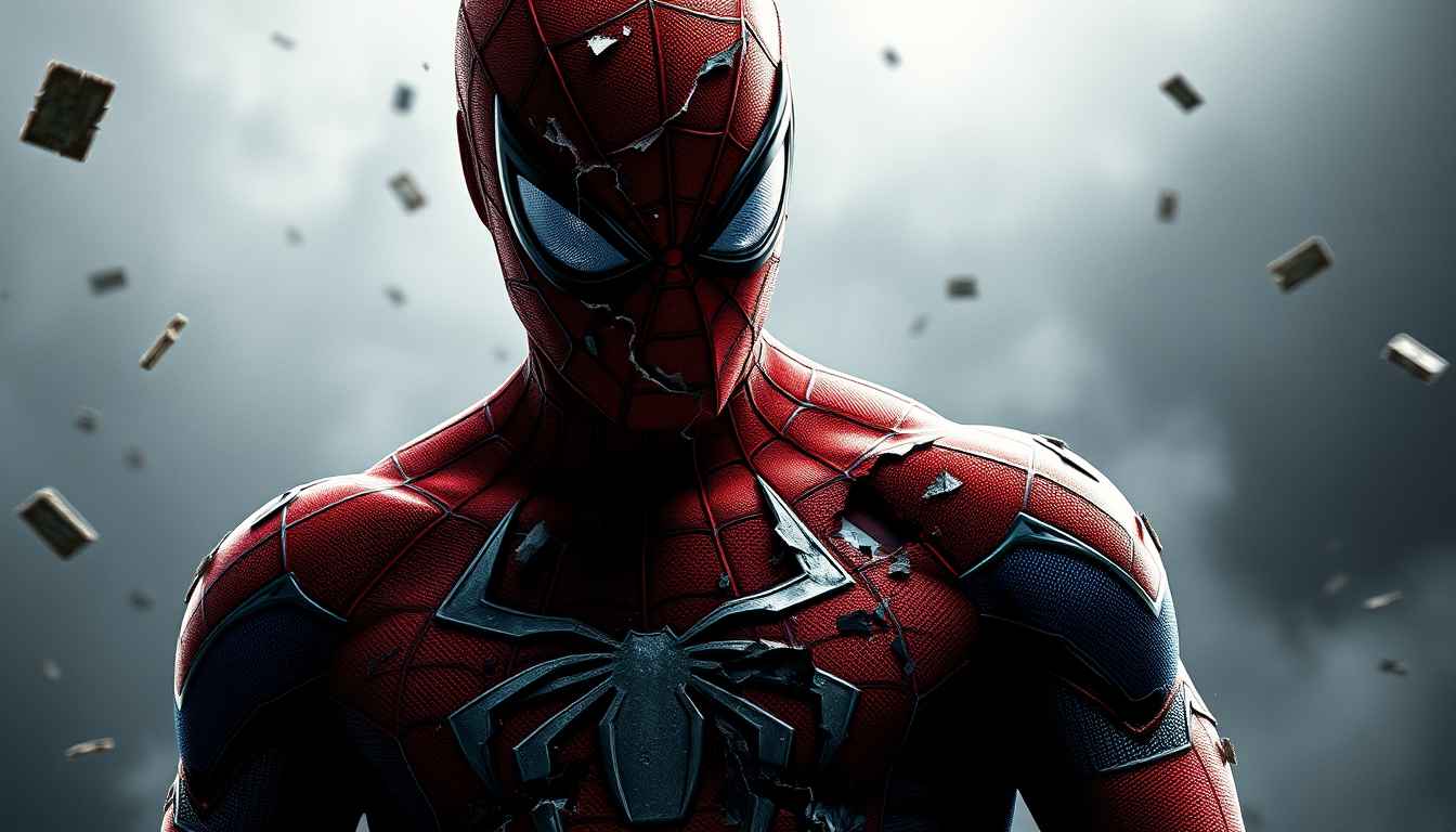 Battle-Scarred Spider man HD Wallpaper