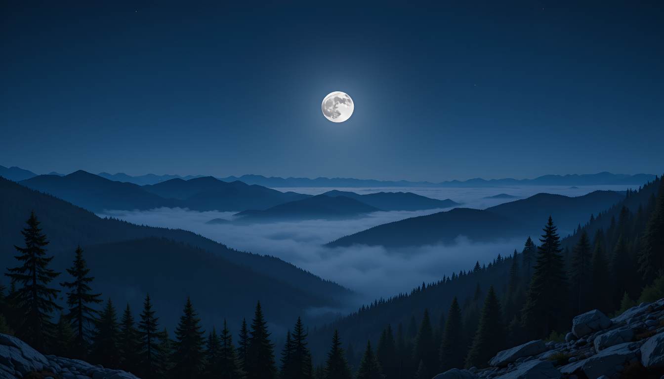 Beautiful moonlight wallpaper
